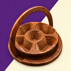 Wooden Spring Tray - 14 Inches Round

🧺 Premium Wooden Spring Tray: 14 Inch Round, Khoobsurat Aur Foldable!