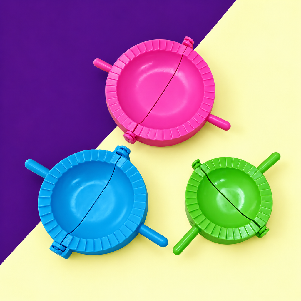 3 Pcs - Dumpling Mould Set - Kitchen Accessory Designed For Food Preparation And Daily Cooking Routine