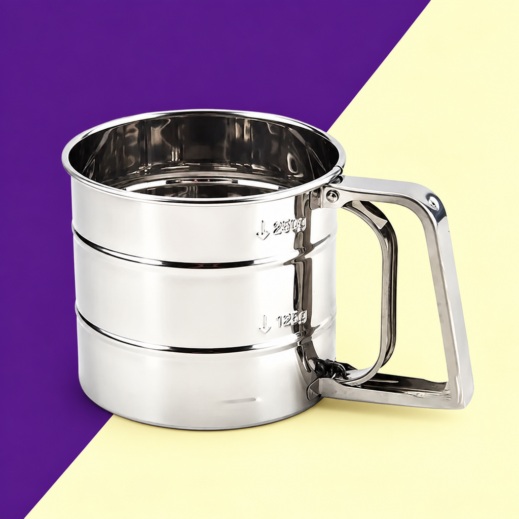 Stainless Steel Flour Sifter For Baking And Kitchen Use